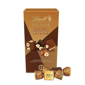 Lindt - Cornet NUXOR - Chocolat au Lait et Noir Aux Noisettes entières Croquant et Fondant, 165g