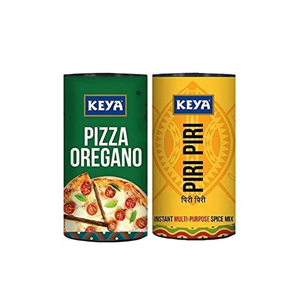 Keya Combo of Italian Pizza Oregano 80G &Piri Piri 80G 