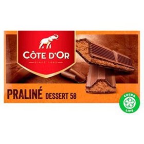 Cote dOr Praline Dessert 58 | 7oz / 200gr | Tablette en chocolat