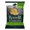 Tyrrells Furrows Hand Cooked English Crisps - Sea Salt & Vinegar 150g 