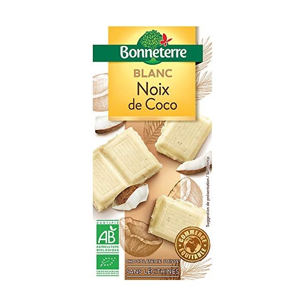 Bonneterre - Chocolat Blanc Coco 100G