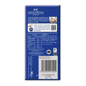 Lindt & Sprüngli Lot de 3 Tablettes MAÎTRE CHOCOLATIER - Chocolat au Lait Extra-fin, 3x100g