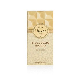 Venchi Tablette de chocolat blanc 100&nbsp;g - Doux et crémeux - Sans gluten