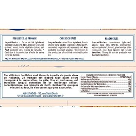 ALBERT MENES AM - Box of La Biscuiterie Salée - Box of Feuilletés de Delft au Gouda Vieux de Hollande - Box of 150 g