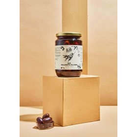 KoRo - Olives Kalamata Bio avec noyau 400 g - arôme unique - olives naturelles en saumure
