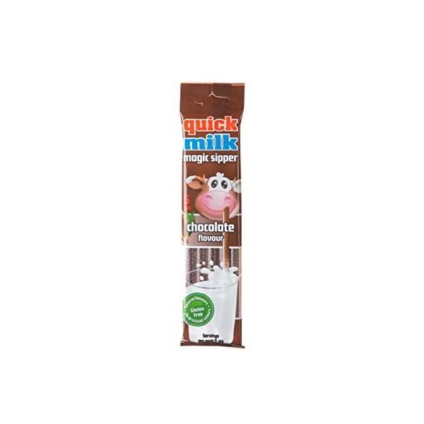 Quick Milk Magic Sippers - Pailles aromatisantes pour le lait chocolat 