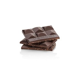Venchi -Tablette de Chocolat Extra Noir aux Nibs de Cacao Salés, 70 g - Sans gluten - Vegan