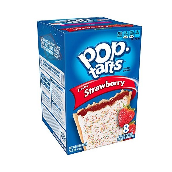 Kelloggs Frosted Strawberry Pop Tarts 14.7 OZ 416g 