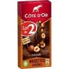 Côte dOr Chocolat noir, noisettes entieres - Le lot de 2 tablettes de 180g