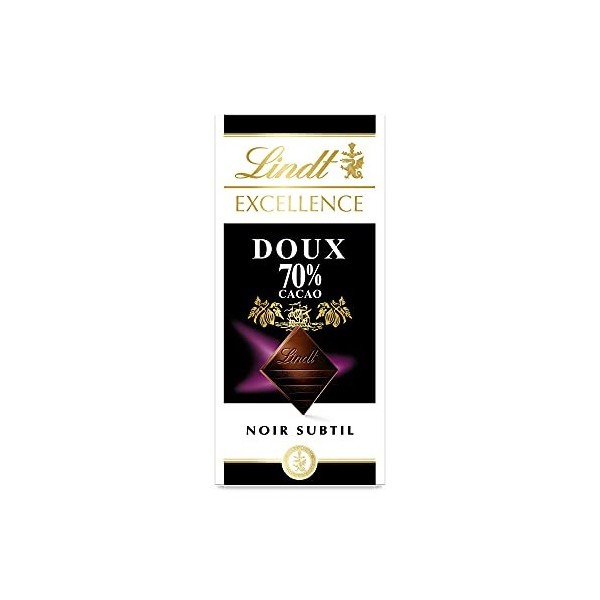 Lindt Excellence Noir Doux 70 % deCacao, 5 x 100g