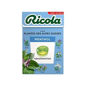 Ricola - Bonbons aux Plantes Suisses - Parfum Menthol - Bienfaisant et Extra Frais - Sans Sucres - Boîte de 50g