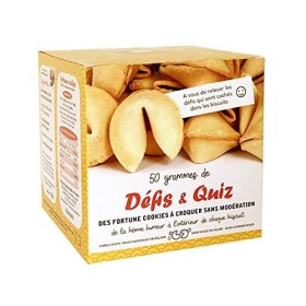 Boîte de 8 FORTUNE COOKIES Made in France - thème DEFIS ET QUIZ