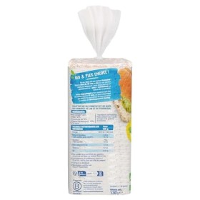 Bjorg Galettes Extra-fines Maïs - Sans gluten - Pauvre en sel - 130 g - Lot de 6