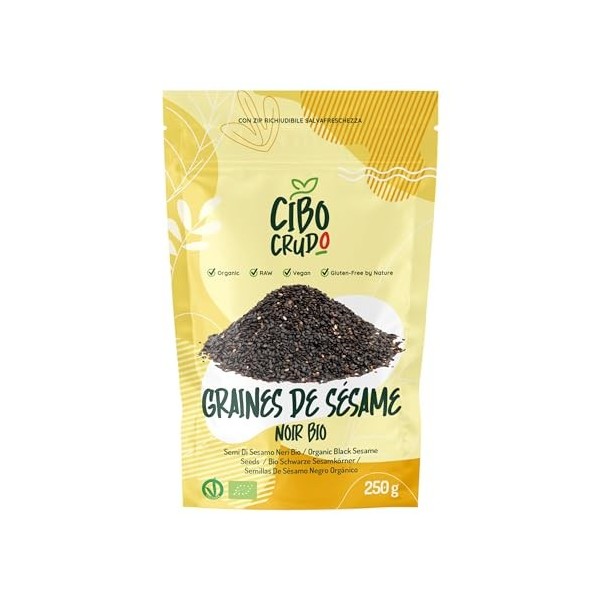 Graine de Lin Bio - 250g. Graines de Lin Brun 100% Naturel et Pur sans Additifs Riche en Fibres Oméga 3 et Sels Minéraux. Org