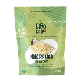 Chips de Coco Bio - 200g. Copeaux de Noix de Coco non Soufrés et non Sucrés. De lAgriculture Biologique. Séché au Soleil Rap