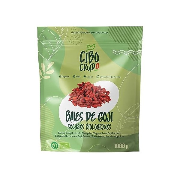 Baie de Goji Bio du Tibet - 125g. Baies de Goji Séchées au Soleil sans Additifs et Sulfurées. Fruit Sec Riche en Vitamines En