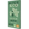 ALTER ECO - Tablette Chocolat Noir aux Éclats de Menthe - Bio & Équitable - Chocolat Pérou - Lot de 4 x 100 g