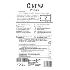 Popcorn premium 500 grammes cinema popcorn sacs frais XL 1:46 pop volume