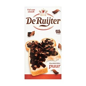 Flocons de chocolat noir hollandais | De Ruijter | Flocons de chocolat noir | Poids total 300 grammes