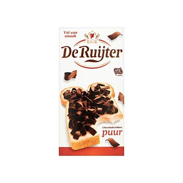 Flocons de chocolat noir hollandais | De Ruijter | Flocons de chocolat noir | Poids total 300 grammes