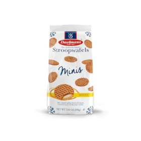 Daelmans Stroopwafels – Mini gaufres au miel – 25 x 8 g dans un sac de fond – Gaufres au miel hollandais Autentic – Gaufres s