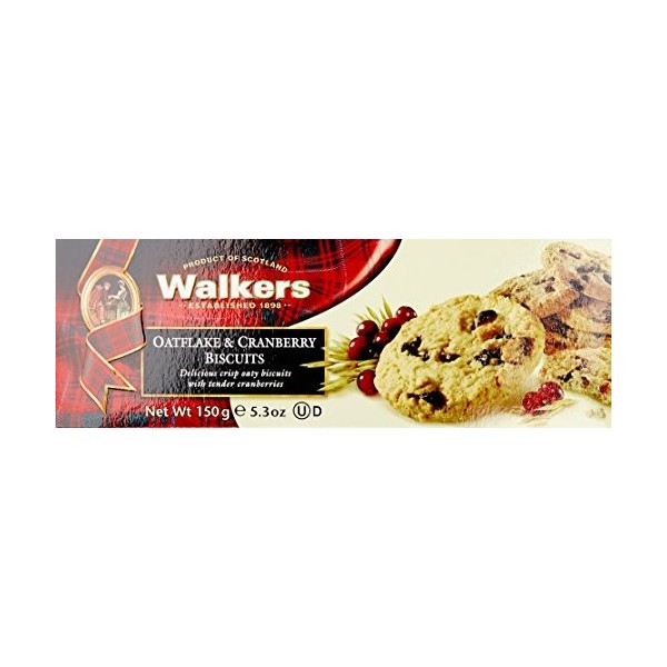 WALKERS Oatflake & Cranberry Biscuits 150 g