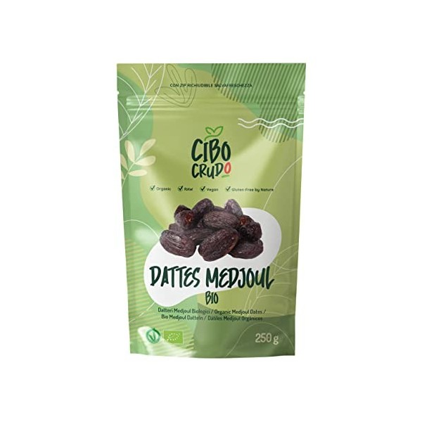 Dattes Deglet Nour Bio - 250g. Dattes Dénoyautées Séchées. Dattes Déshydratées Bio et Naturelles.