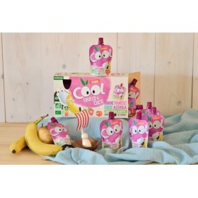 Vitabio Cool Fruits - Banane Framboise lait de Coco Acérola - 12 x 85g