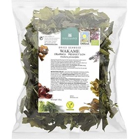 ALGUES DE MER SÉCHÉES - WAKAME BIO 100 g sac en feuille - PORTO MUINOS