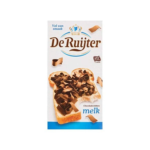 Flocons de chocolat au lait hollandais | De Ruijter | Flocons de chocolat au lait | Poids total 300 grammes
