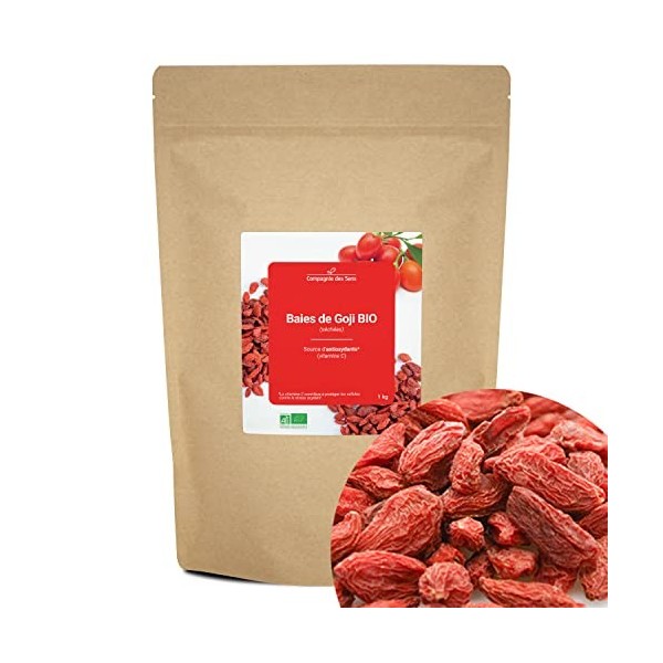 Baies de Goji BIO séchées - source de vitamine C - 150g