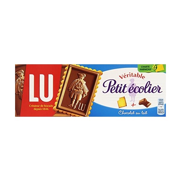 LU Petit Ecolier - Biscuit au Chocolat au Lait - Idéal pour le Goûter - Lot de 6 Boîtes de 150 g
