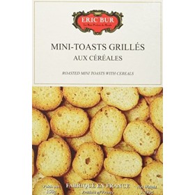 ERIC BUR Mini Toasts Grilles aux Céréales 150 g - Lot de 5