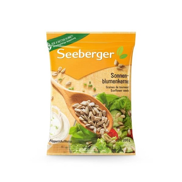 Seeberger Graines de tournesol : graines décortiquées de haute qualité - au goût de noisette, de beurre & à larôme délicat -