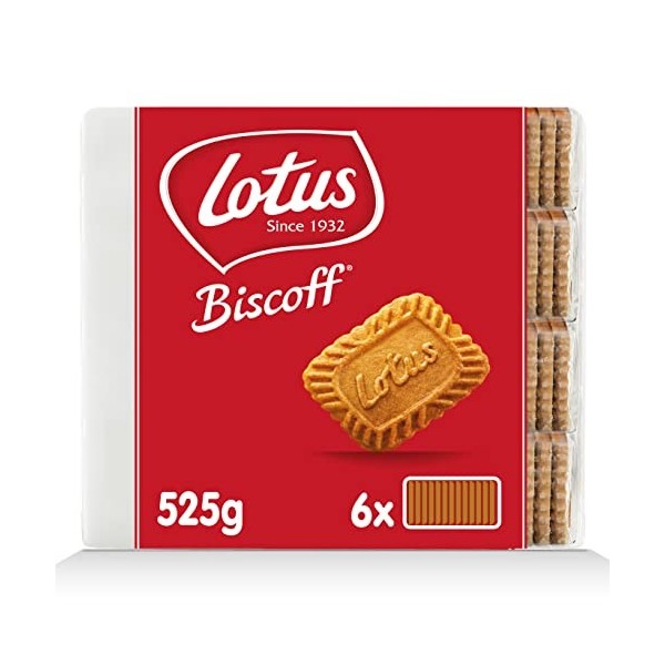 Biscoff Lotus - Biscuit Original - speculoos - 6 Paquets - 525 g