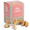 FOOD Crew Lot de 10 biscuits porte-bonheur « Alles Liebe! » - Petits cadeaux pour la famille, les amis, les collègues - Rempl