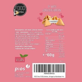 FOOD Crew Lot de 10 biscuits porte-bonheur « Alles Liebe! » - Petits cadeaux pour la famille, les amis, les collègues - Rempl