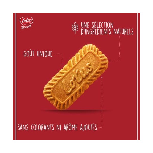 Lotus Biscoff | Biscuit Original | Vegan | Sans Colorant ni Arômes Artificiels | 140g
