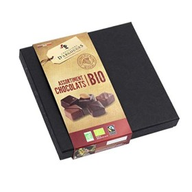 Chevaliers dArgouges - Assortiment de chocolats noir 72%, lait 37% Bio/Fairtade - Coffret prestige - 155g