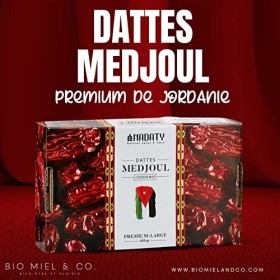 Grosses Dattes Medjoul Fondantes de JORDANIE 450g -NADATY - Savoureuses et Charnues