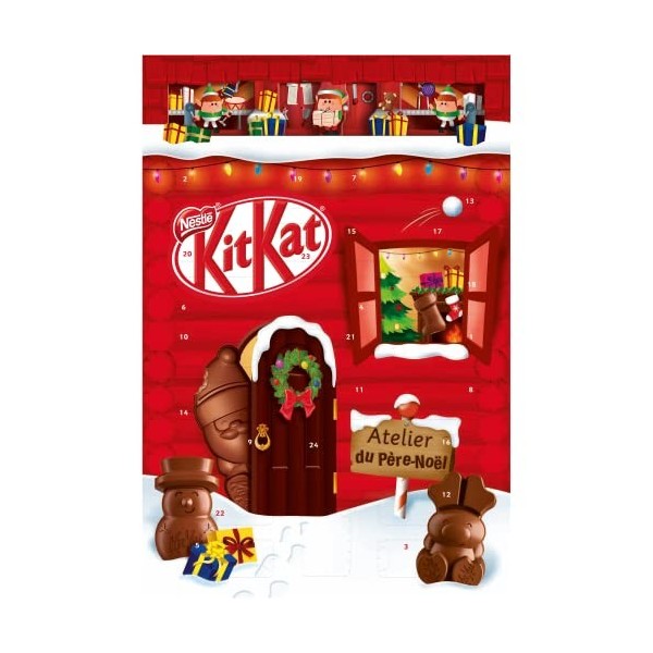 KitKat - Calendrier de lAvent Chocolat de Noël - 209,6g