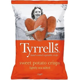 TYRRELLS Chips patates douces 125g - Le paquet de 125g