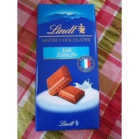 Lindt - Tablette Lait Extra Fin MAITRE CHOCOLATIER - Chocolat au Lait - 110g