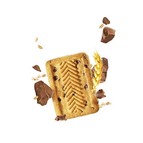 Gerblé - Biscuits Lait Chocolat - Pauvres en Acides Gras Saturés - Sans Huile de Palme - Sans Colorant - 18 Boîte de 4 Biscui