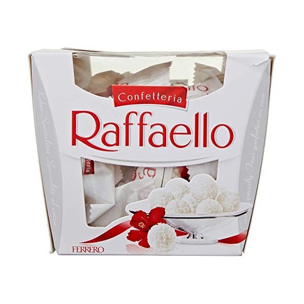 Ferrero Rocher - Raffaello Carton 15 Pieces - 150g