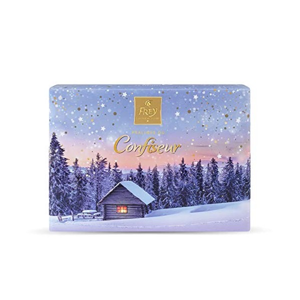 Frey Pralinés du Confiseur Hiver 149g - Assortiment de Pralines Fourrées à Offrir - Emballage cadeau de Noël - Chocolat Suiss