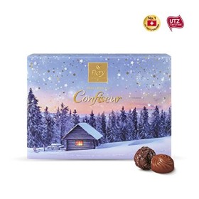 Frey Pralinés du Confiseur Hiver 149g - Assortiment de Pralines Fourrées à Offrir - Emballage cadeau de Noël - Chocolat Suiss