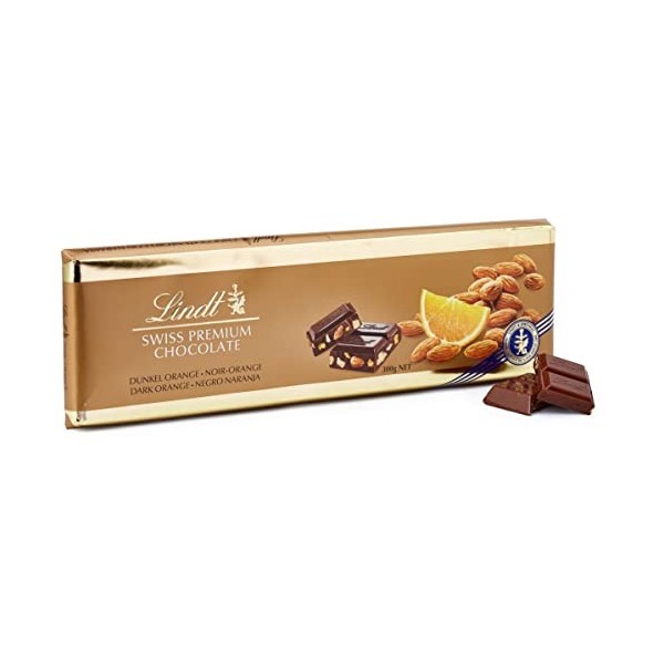 Lindt Swiss Premium Chocolat Noir Orange 300g