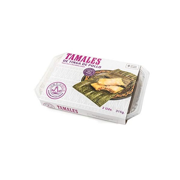La Reina de las Tortillas - Leader européen de la gastronomie artisanale mexicaine - Tamales au"poulet tinga". 100% maïs nixt