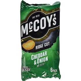 McCoys Cheddar & Onion Lot de 6 chips